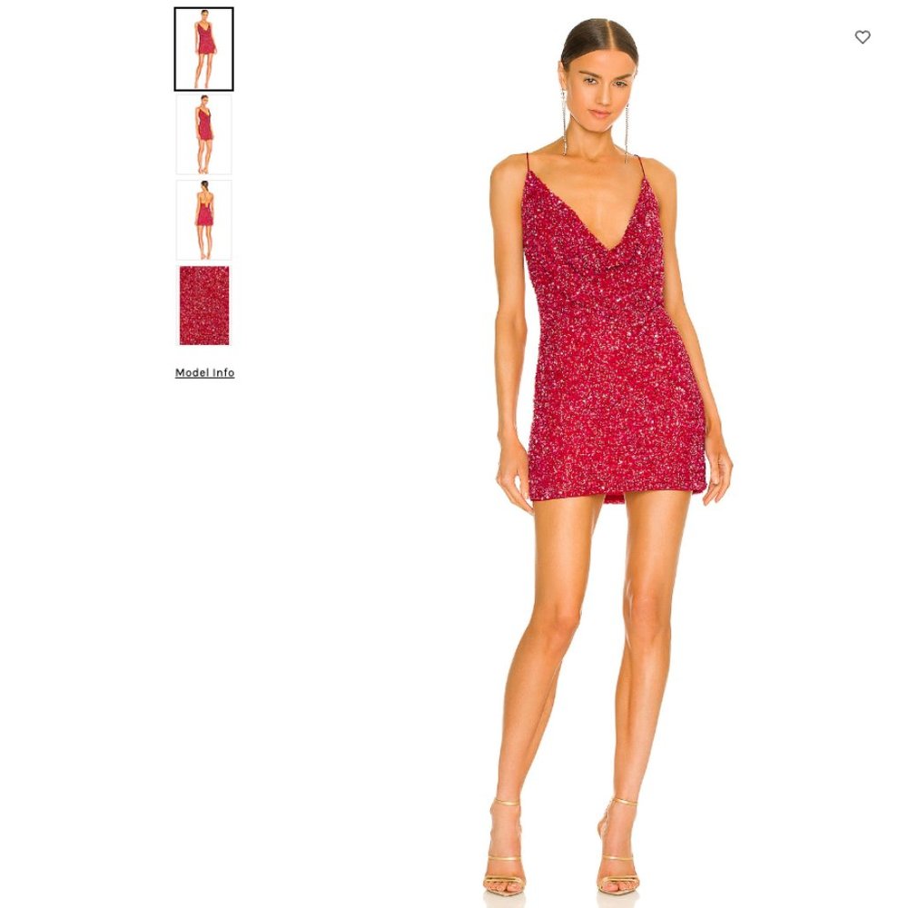 NWT Retrofête Mich Sequin Dress, Fuchsia XS